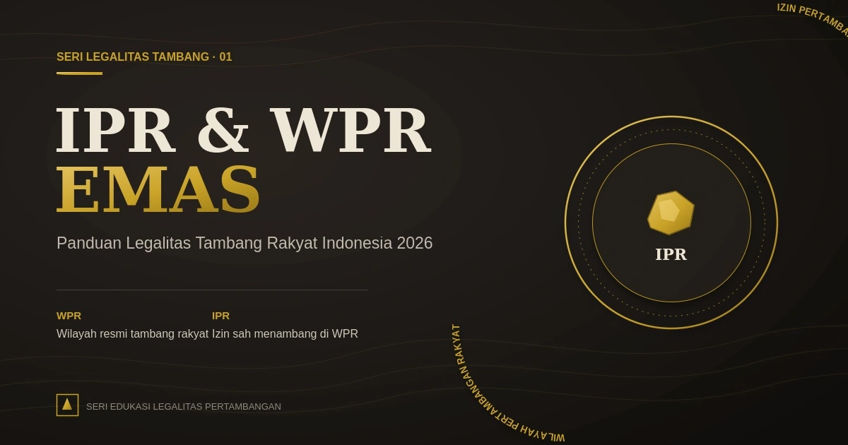 Proses izin pertambangan rakyat emas di Indonesia